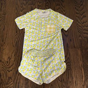 The Smocked Bear matching Sleep Suit Medium